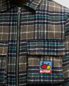 Butter Goods Grove Plaid Overshirt Blue/Brown - Mens - Overshirts