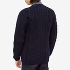 Howlin by Morrison Men's Howlin' Blind Flowers Cable Cardigan in Navy