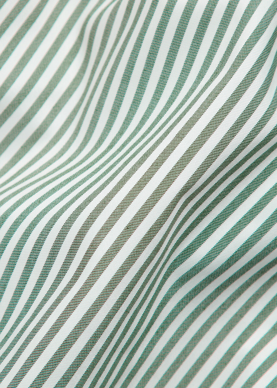 Sunspel Striped Cotton-blend Swim Shorts Green