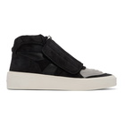 Fear of God Black and Grey Skate Mid Sneakers