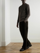 S.N.S Herning - Fender III Slim-Fit Ribbed Virgin Wool Sweater - Brown