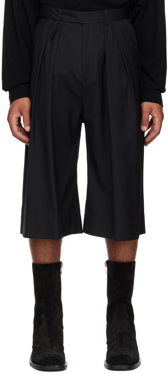 Parnell Mooney Black Pleated Shorts
