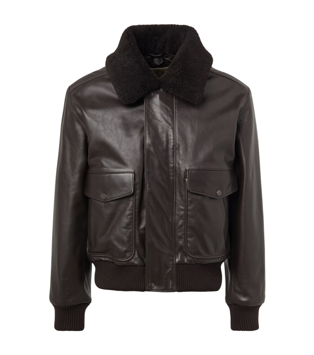 Lemaire Brown Wool Zipped Jacket Lemaire