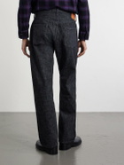 FULLCOUNT - 0105BK Straight-Leg Selvedge Jeans - Black
