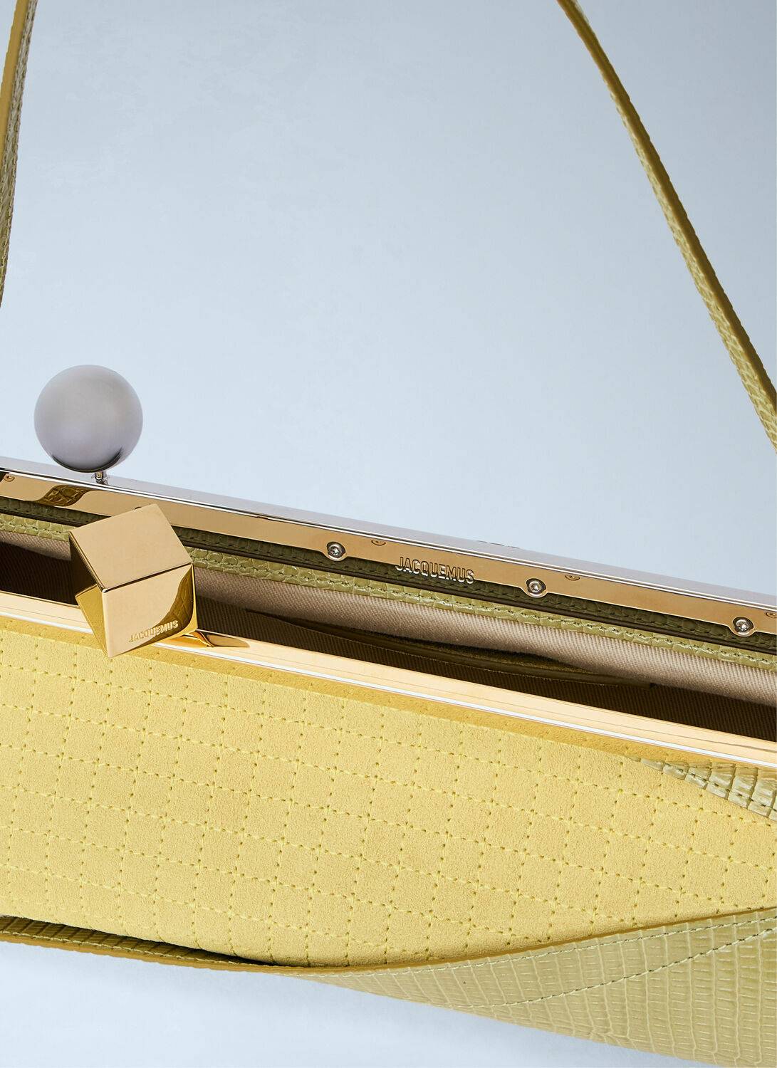 Jacquemus The Salon Maïs Leather Clutch Bag