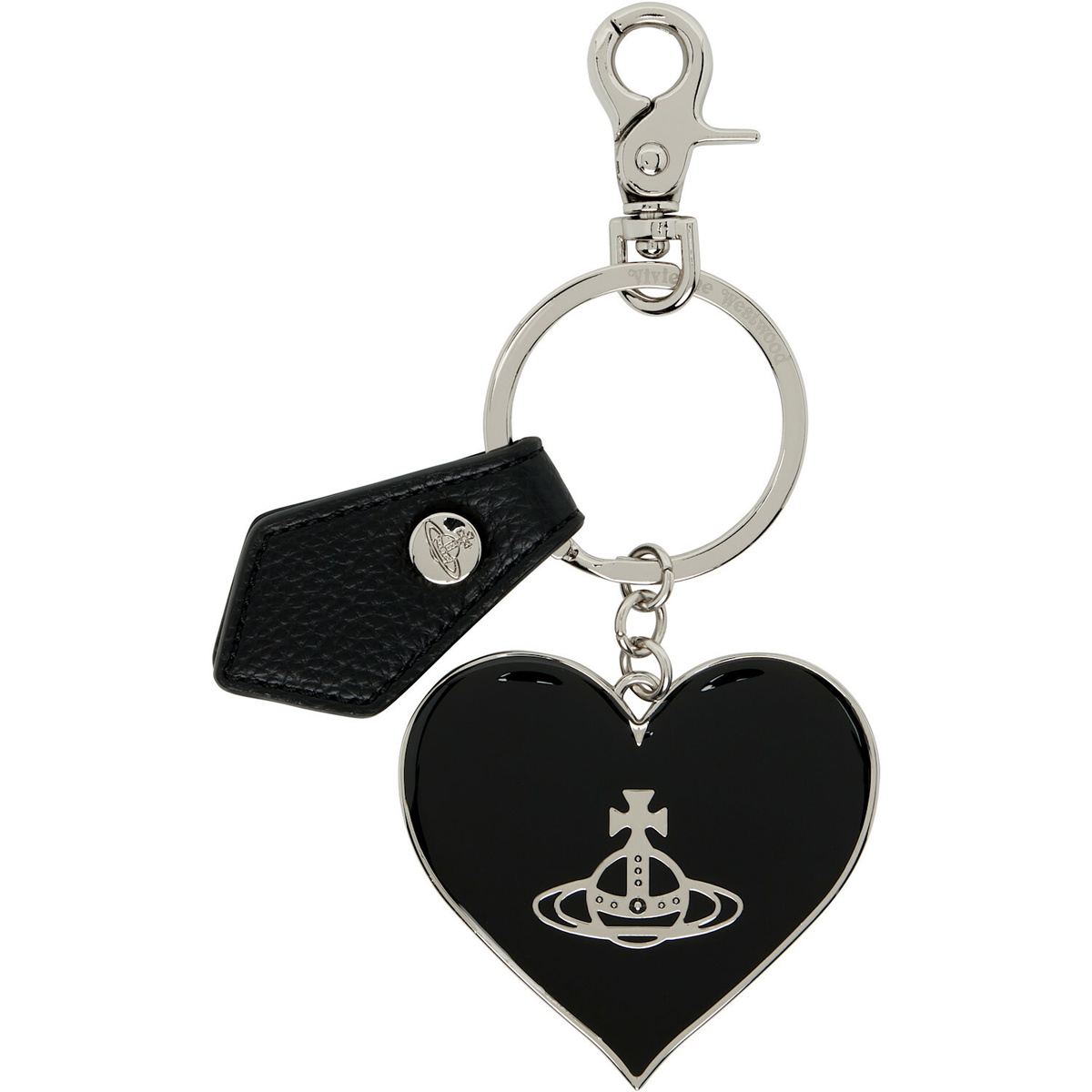 Vivienne Westwood Mirror Heart Orb Keychain