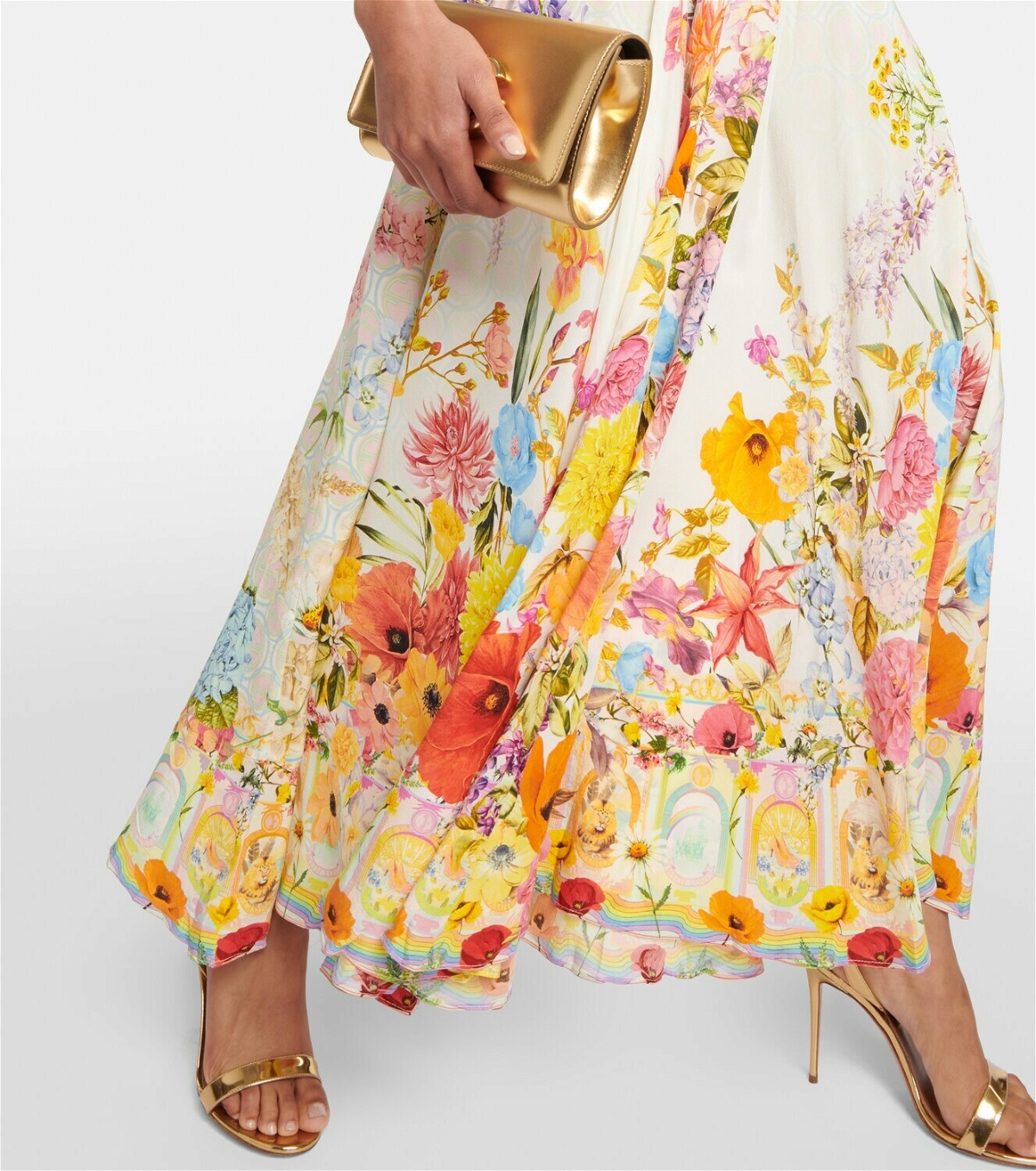 Camilla Sunlight Symphony silk maxi dress
