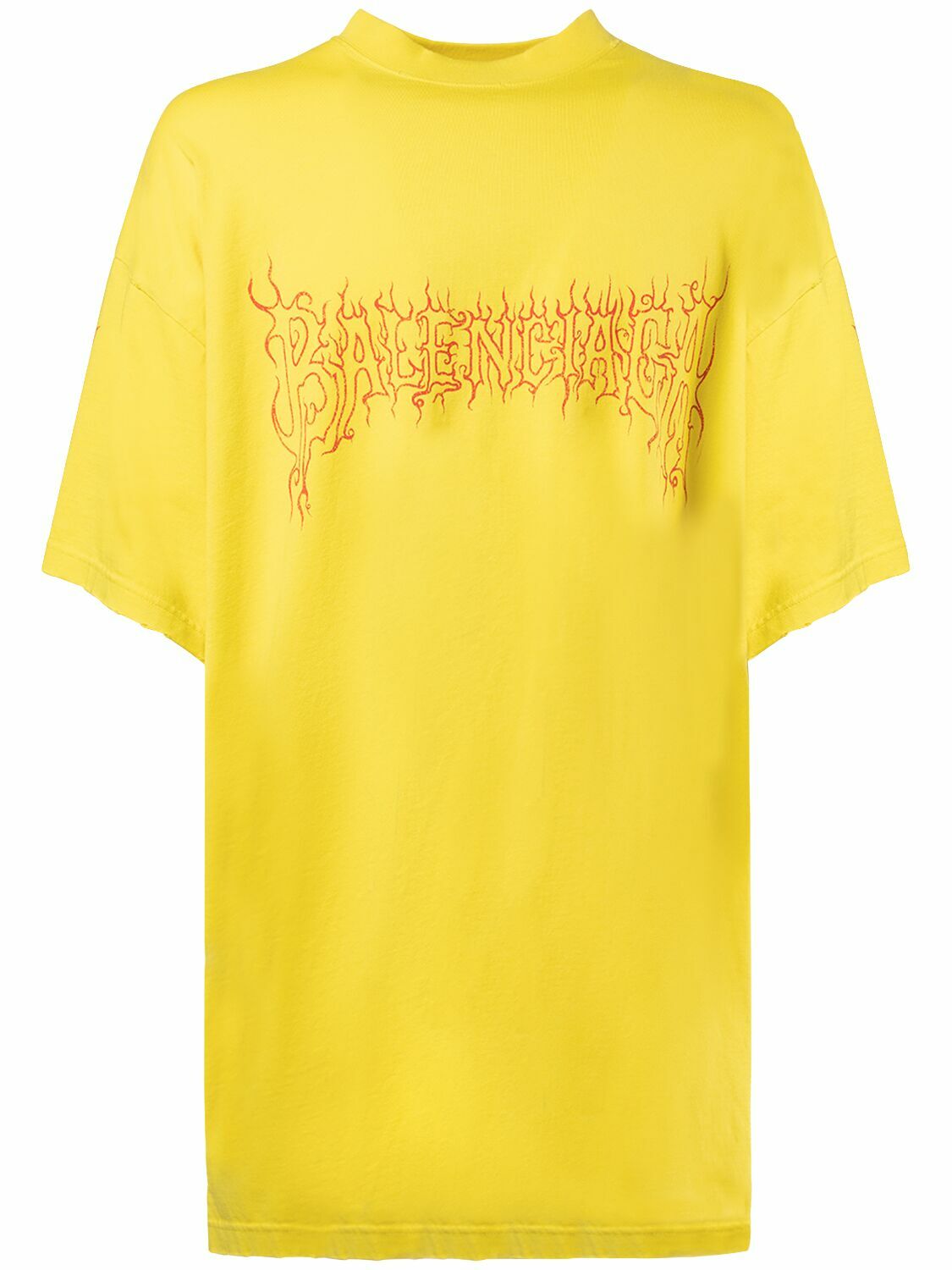 【関税&送料込】Balenciaga Yellow Cotton Oversize T-Shirt Balenciaga x Scholl Cotton T-shirt | Yellow | FARFETCH