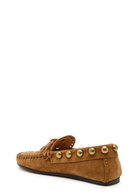 Isabel Marant Fitza Studded Suede Loafers Tan