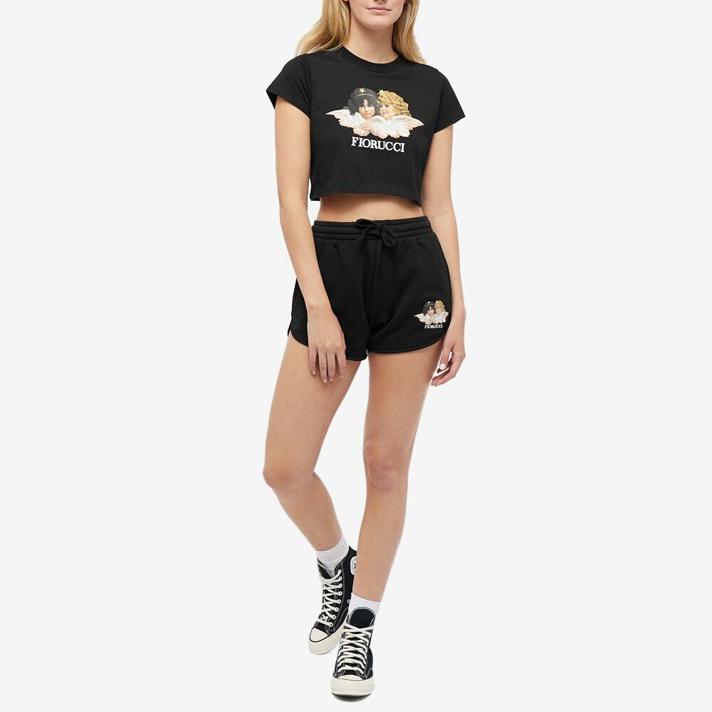 Cropped T-Shirt With Fiorucci Cross