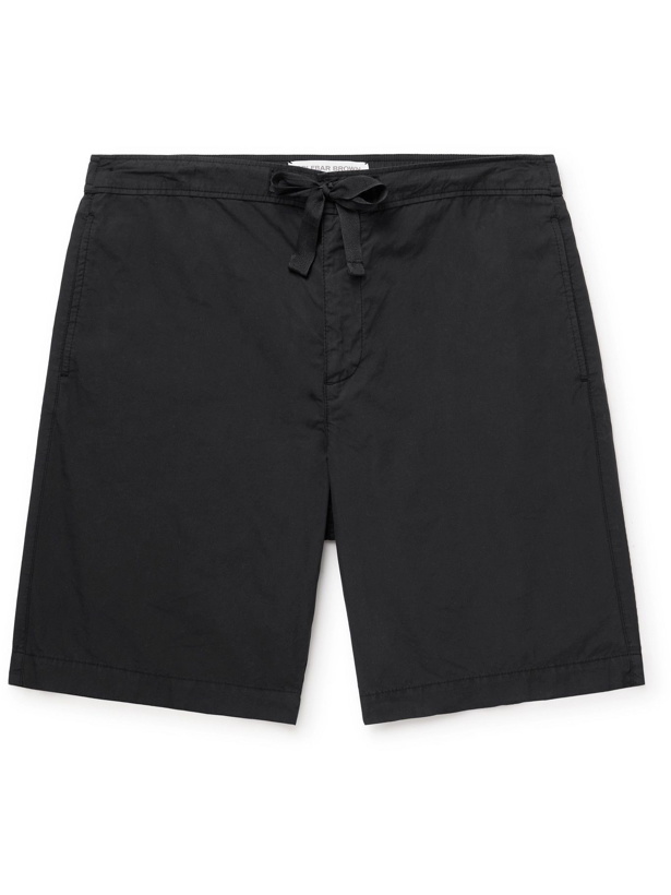 Photo: ORLEBAR BROWN - Borah Cotton Drawstring Shorts - Black