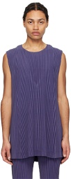 HOMME PLISSÉ ISSEY MIYAKE Navy Monthly Color February Tank Top