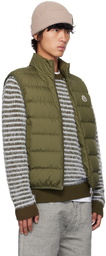 Moncler Khaki Contrin Down Vest