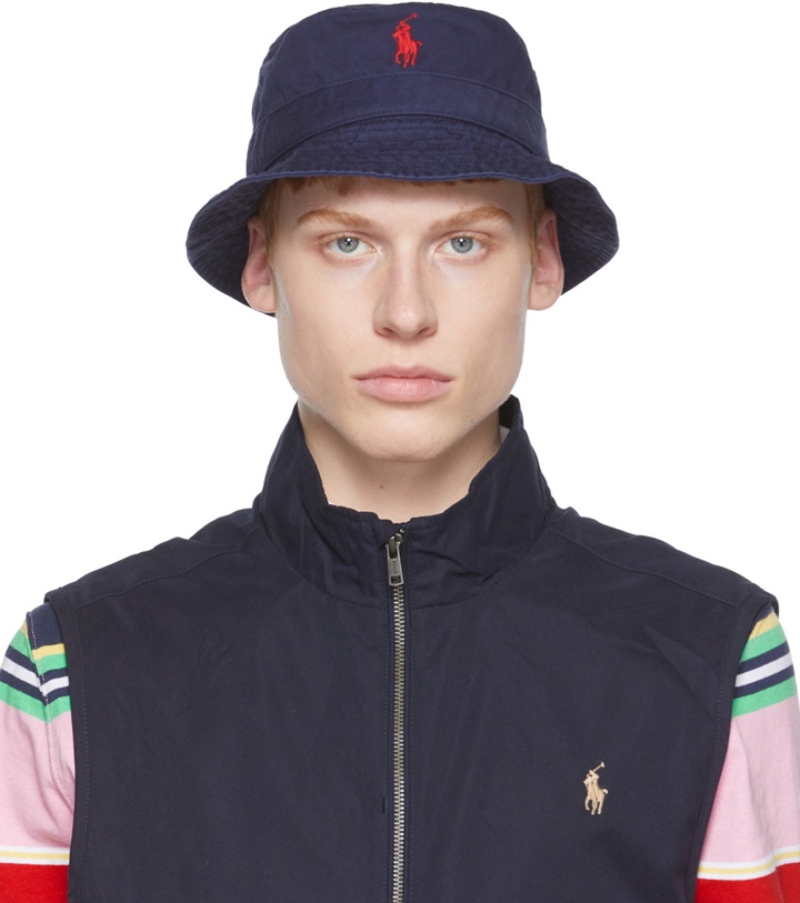 Photo: Polo Ralph Lauren Navy Cotton Chino Bucket Hat