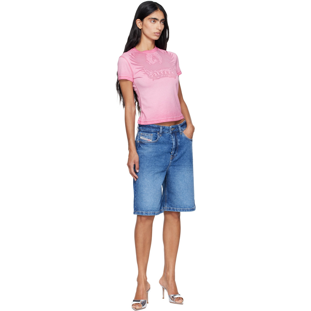 Diesel Blue De-Sire-Short Denim Shorts