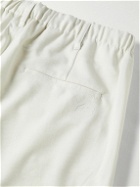 Y-3 - Wide-Leg Striped Twill Trousers - Gray