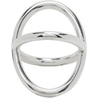 Le Gramme Silver Slick Polished Le 9 Grammes Interlacing Ring