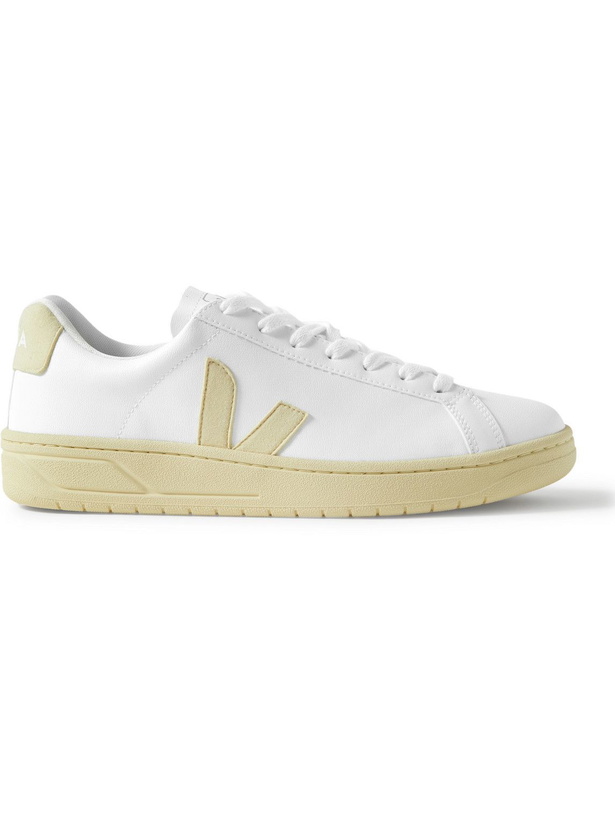 Photo: Veja - Urca Vegan Suede-Trimmed Faux Leather Sneakers - White