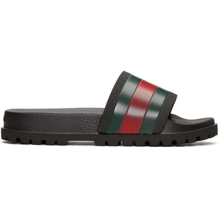 Photo: Gucci Tricolor Pursuit Trek Stripes Sandals