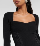Simkhai Daphane lace-up sweater