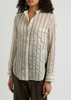 Day Birger ET Mikkelsen Yrsa Striped Chiffon Shirt Cream