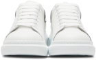 Alexander McQueen White & Black Iridescent Oversized Sneakers
