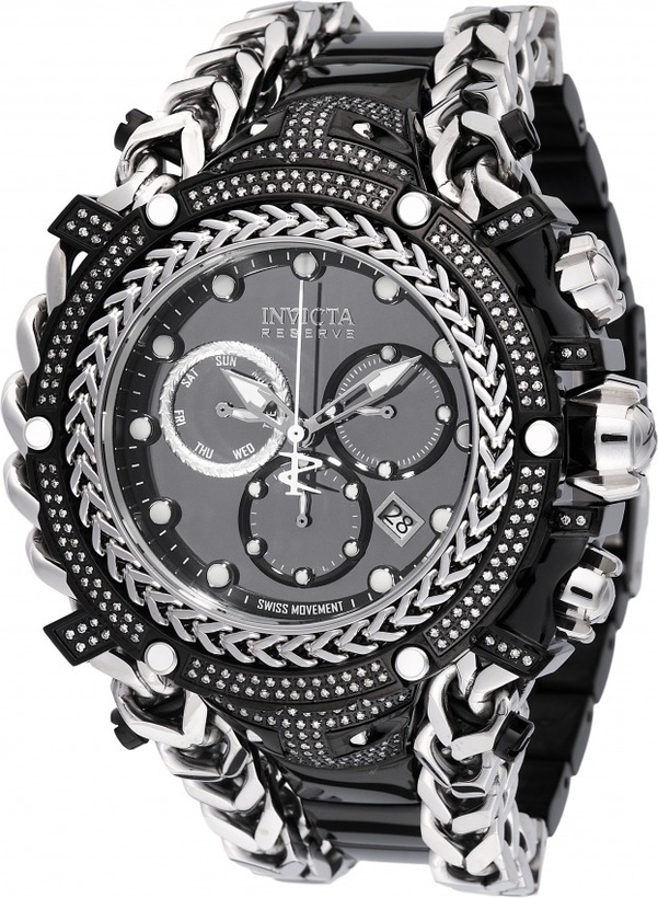 Invicta Hydromax 38017 | Orologio Uomo 52mm In Acciaio Inox | Movimento Quarzo, Quadrante Nero, Impermeabile 100 Bar