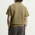 Les Tien Men's Pique Cotton Tennis Polo Shirt in Military Ice