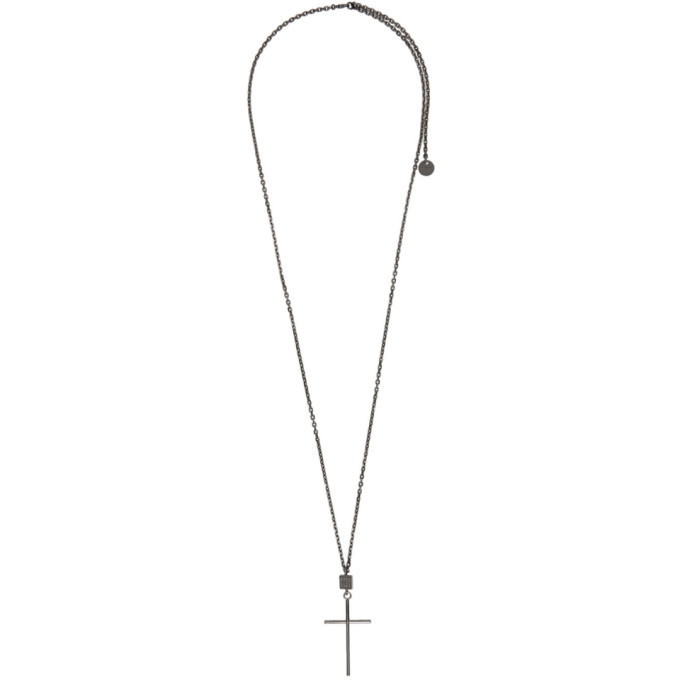 Photo: Givenchy Black Long 4G Cross Necklace