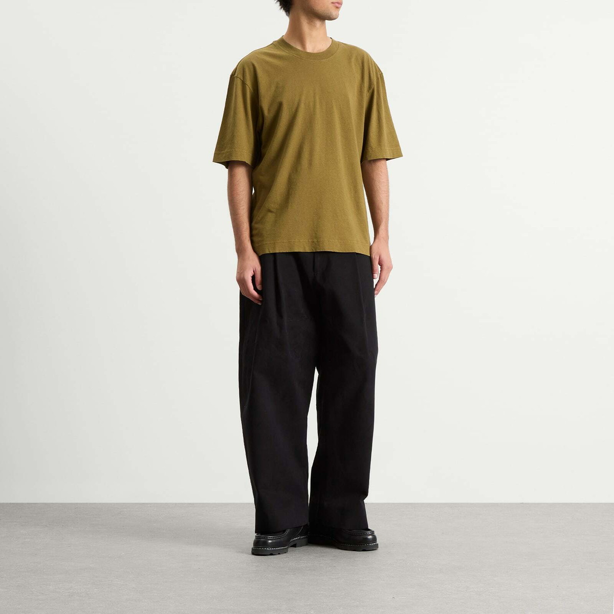 MHL by Margaret Howell Men's Simple T-Shirt in Moss