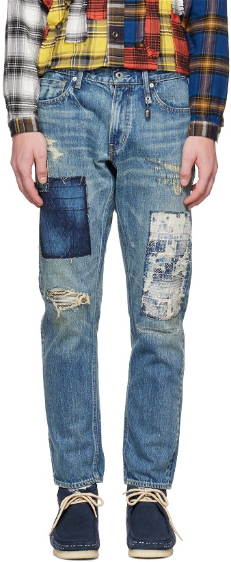 Photo: FDMTL Blue Classic Straight Jeans
