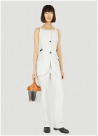 Durazzi Milano - Tailored Sleeveless Top in White