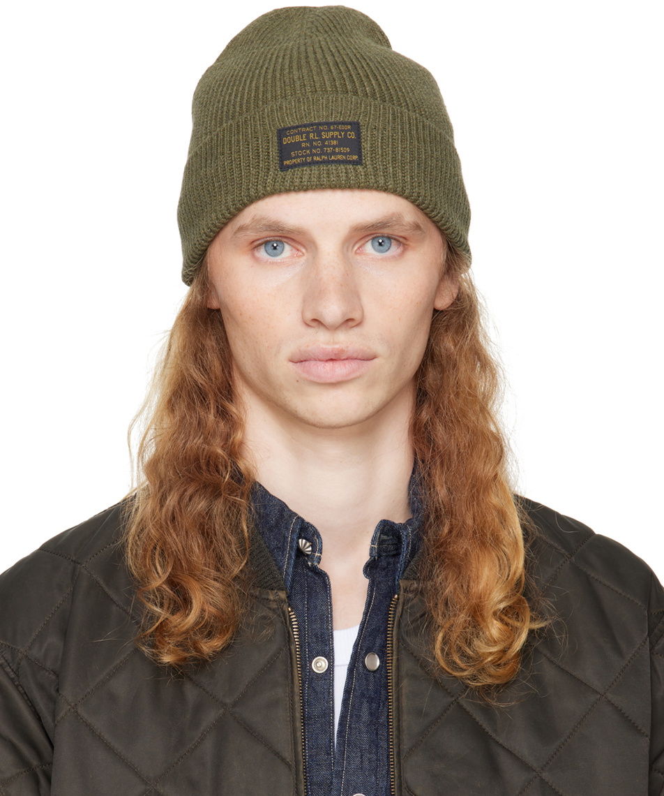 新品未使用 RRL watch cap knit black indigo RRL Indigo Cotton Watch Beanie RRL