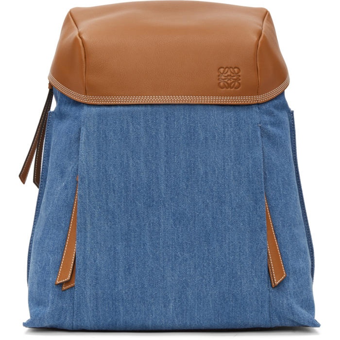 Photo: Loewe Blue Denim Small T Backpack