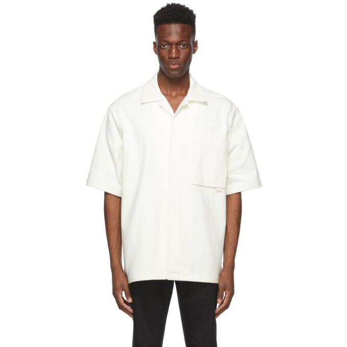 Photo: Solid Homme White Camp Short Sleeve Shirt
