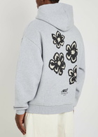 Mki Miyuki Zoku Hibiscus Hooded Cotton-blend Sweatshirt Grey