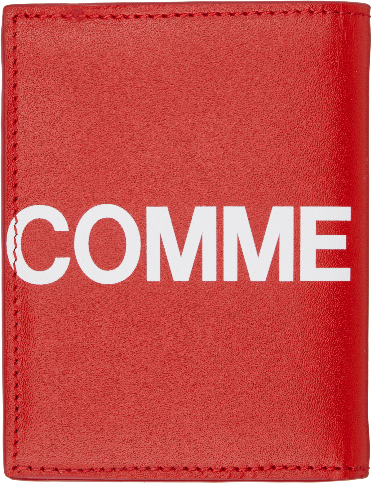 COMME des GARÇONS WALLETS Red Huge Logo Group Wallet