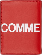 COMME des GARÇONS WALLETS Red Huge Logo Group Wallet