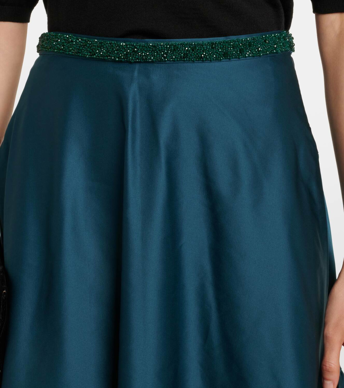 Max Mara Brasile embellished maxi skirt