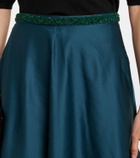Max Mara Brasile embellished maxi skirt