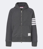 Thom Browne 4-Bar cotton jersey zip-up hoodie
