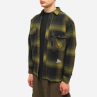 And Wander Men's Thermonel Check Shirt in Khaki