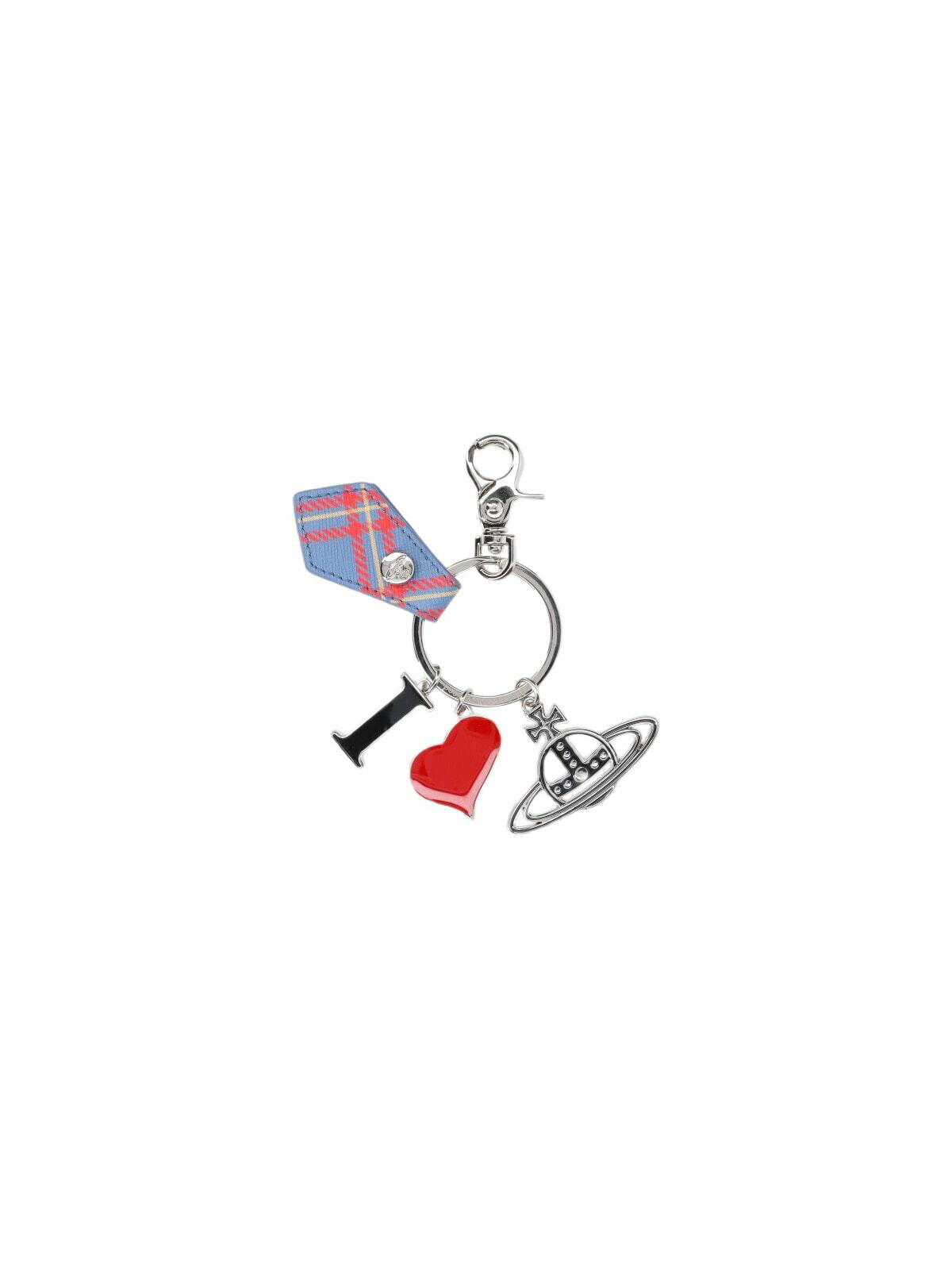 Vivienne Westwood正規品/送料関税込み Love ORB Keyring Silver & Blue 'I Love Orb' Keychain by Vivienne Westwood on Sale
