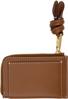 JACQUEMUS Brown Les Sculptures 'Le porte-cartes Tourni' Card Holder