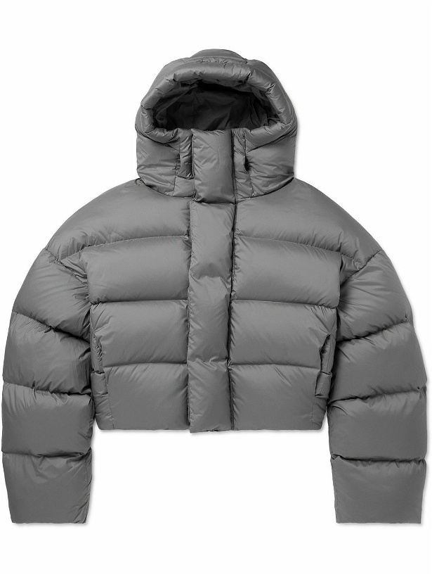 Photo: Entire Studios - MML Quilted Shell Hooded Down Jacket - Gray