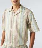 Commas Striped linen shirt