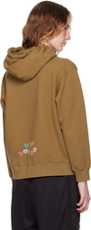 MadeMe Brown Embroidered Logo Hoodie