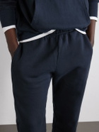 Les Tien - Tapered Garment-Dyed Cotton-Jersey Sweatpants - Black