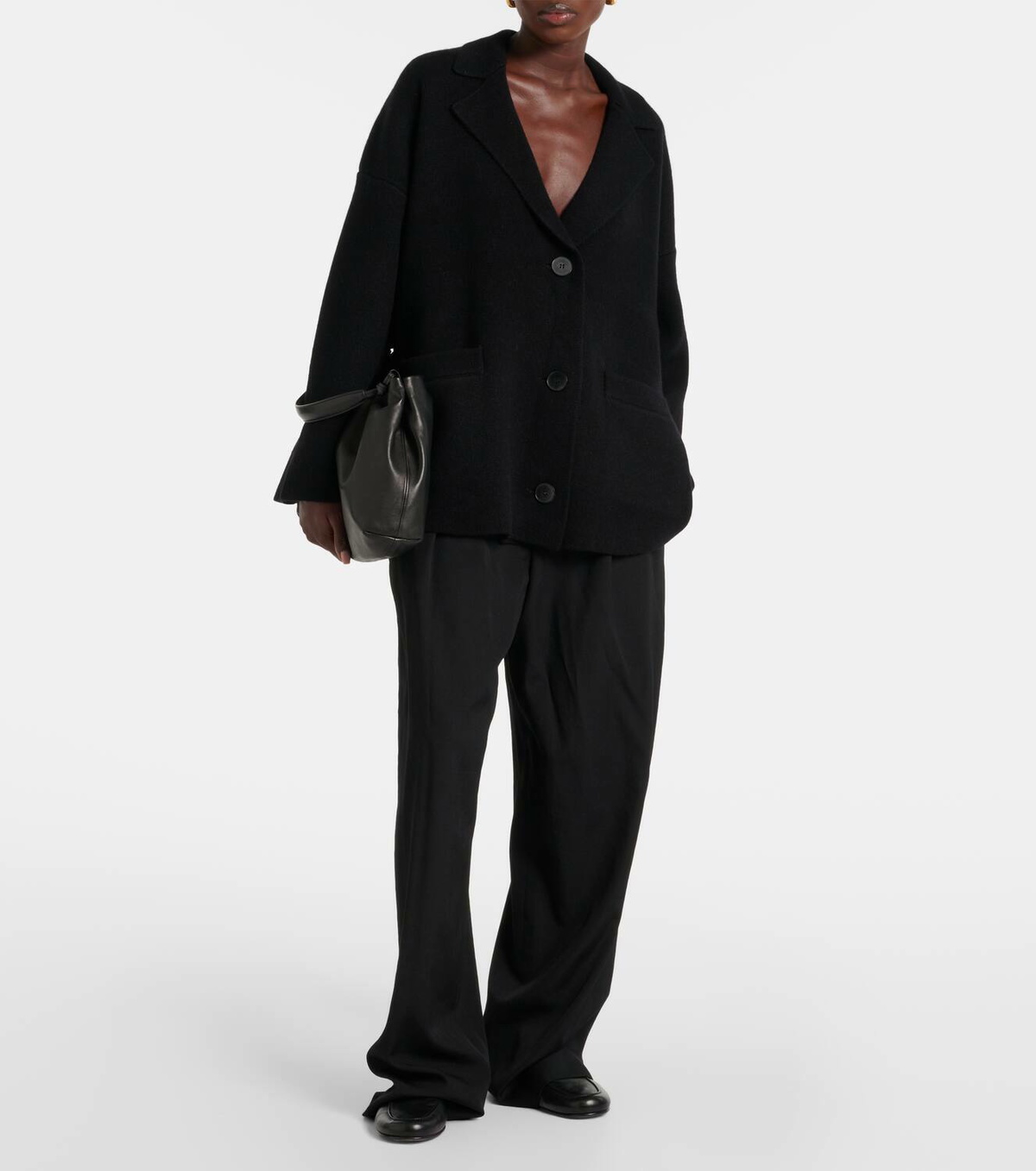 CO Single-breasted wool and cashmere blazer