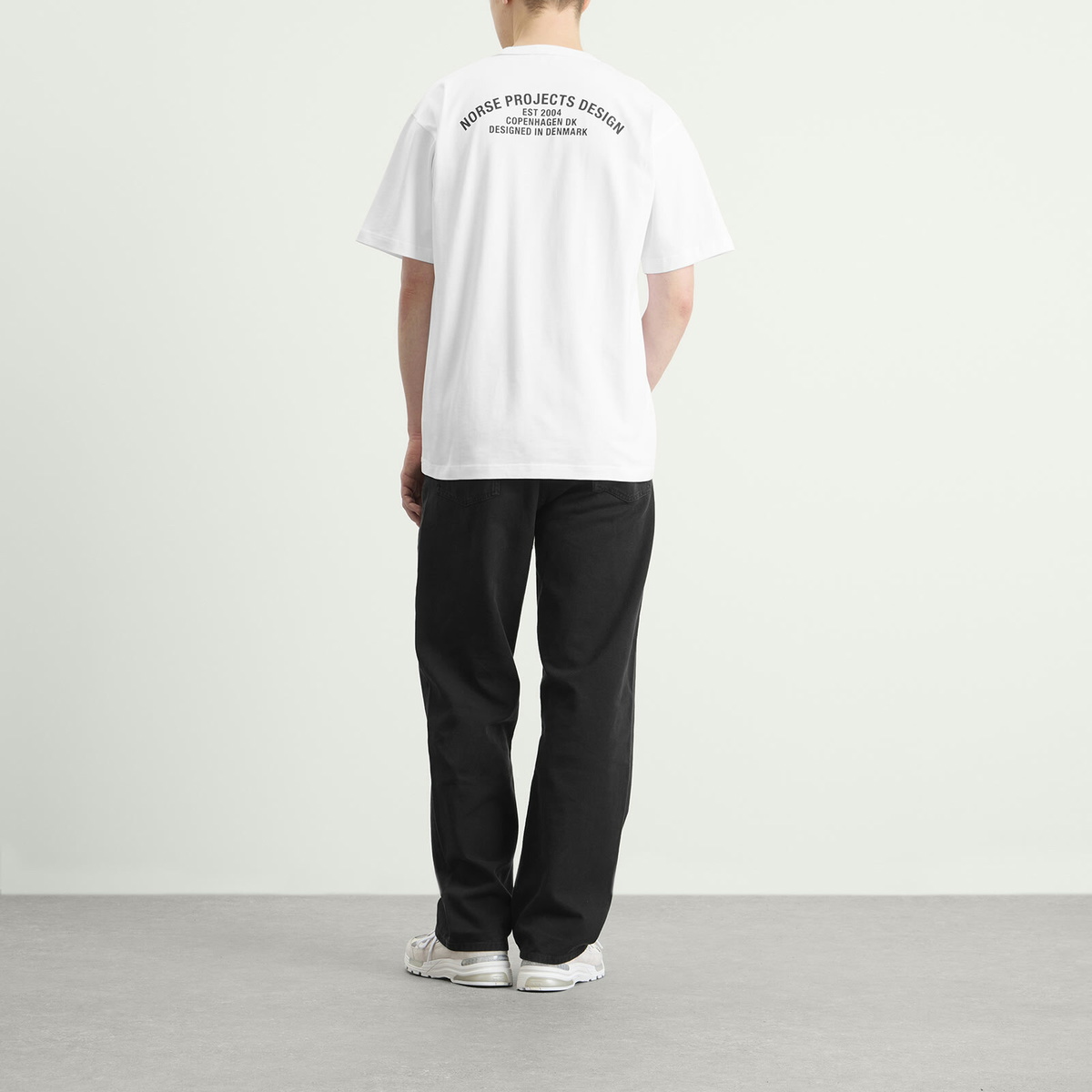 Norse Projects Men's Snekkersten Back Arch Logo T-Shirt in White